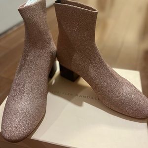 Loeffler Randall Women's Glitter Knit Booties 10